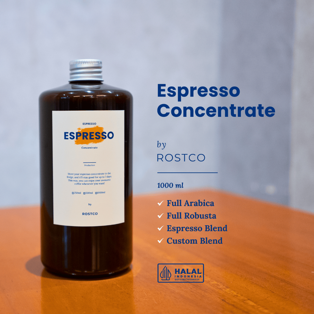 

Espresso Coffee Cair / Konsentrat Kopi 500ml Praktis