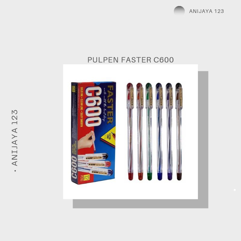 

Pulpen / Pena Tulis Faster C600