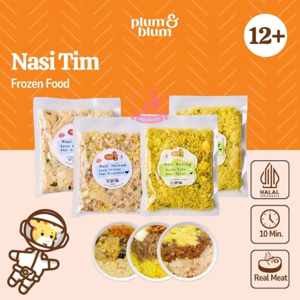 

12+ PLUM&BLUM FROZEN FOOD NASI HAINAN NASI KUNING ANAK/MASAKAN SIAP SAJI ANAK