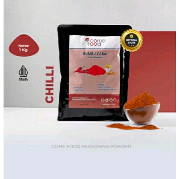 

Comefood Bubuk Cabai Chili powder 1 kg / cabe chilli bubuk come food