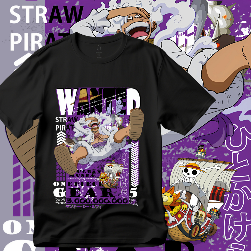 kaos one piece Luffy Gear 5 WANO KUNI