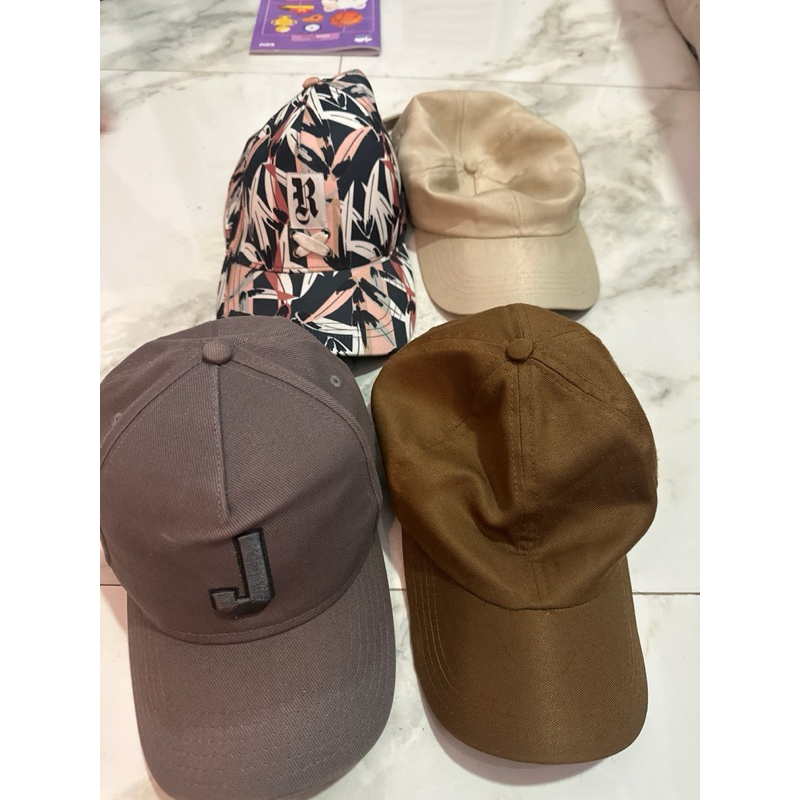 (PRELOVED) TAKE ALL TOPI UNISEX COTTON ON,MINISO