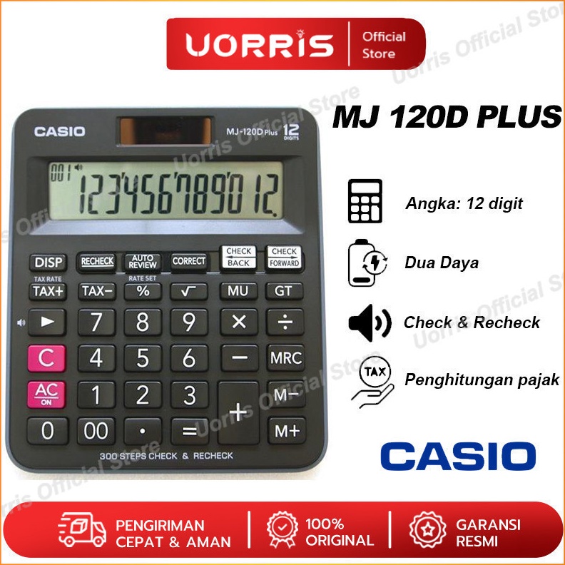 

KODE M43T Kalkulator Casio MJ 12D PLUS CHECK CORRECT Kalkulator Meja Check Correct 1 asli