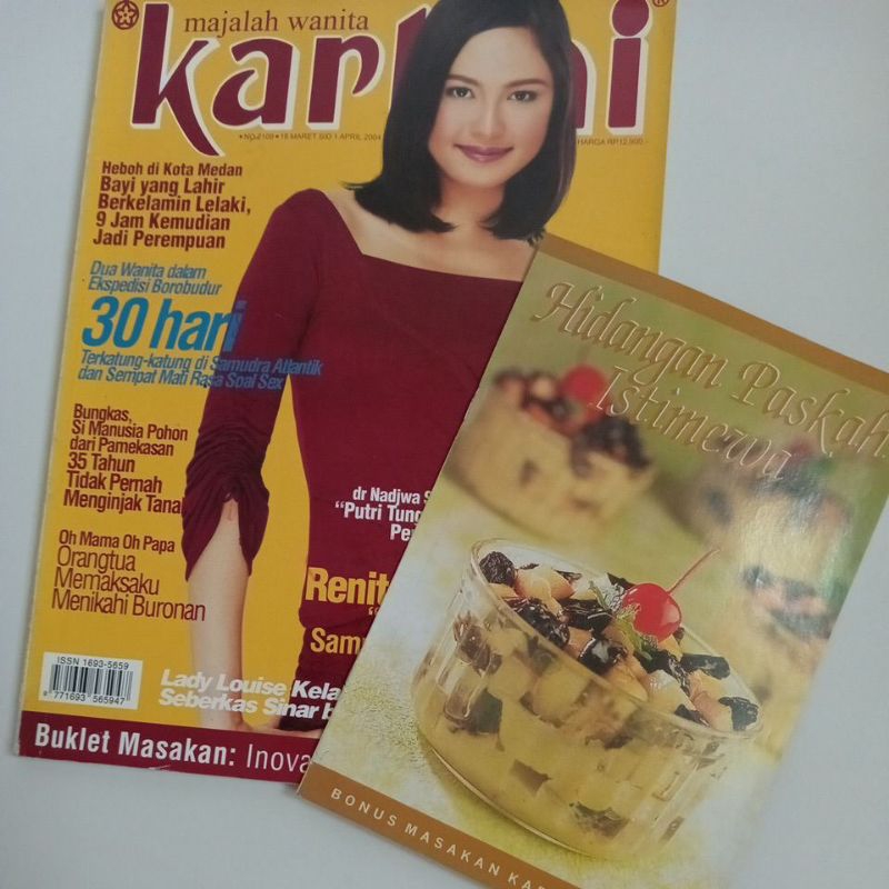 Majalah Kartini Tahun 2004 Cover Mariana Renata Dantec