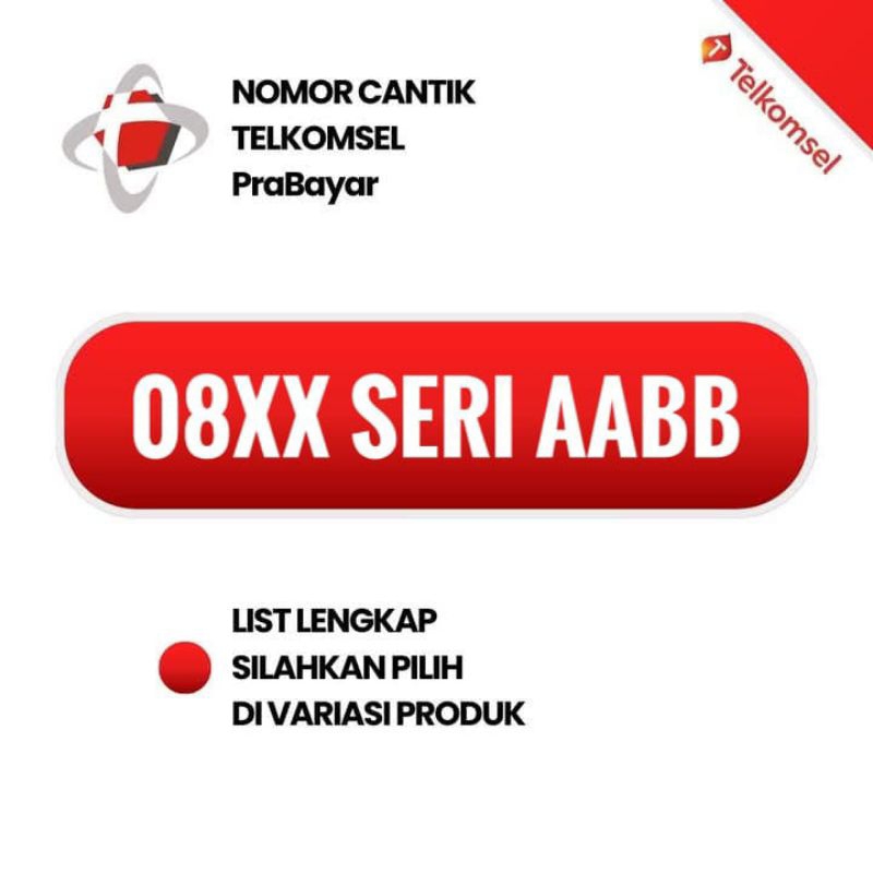 Nomor Cantik Telkomsel Seri aabb