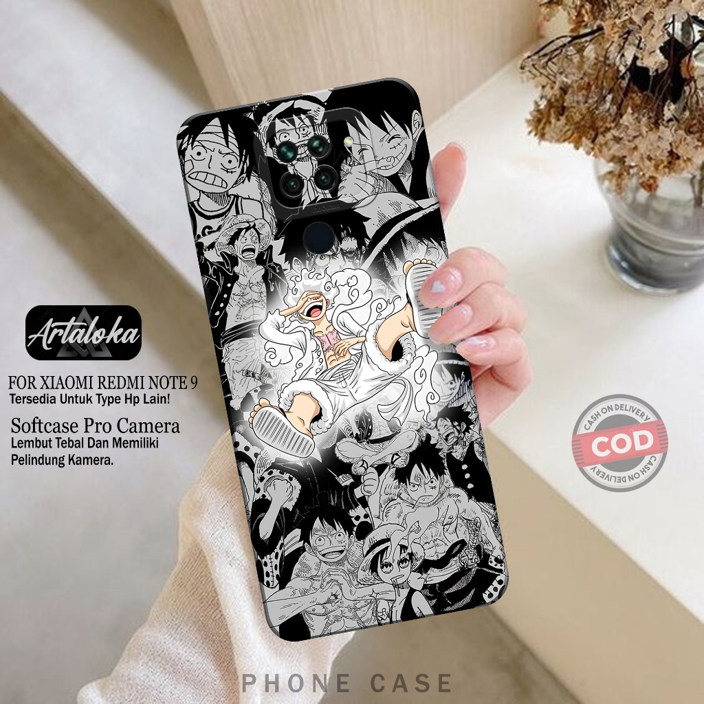 Softcase Hp Xiaomi Redmi Note 9 Fashion Case Anime Case Xiaomi Redmi Note 9 Silikon TPU Pro Camera C