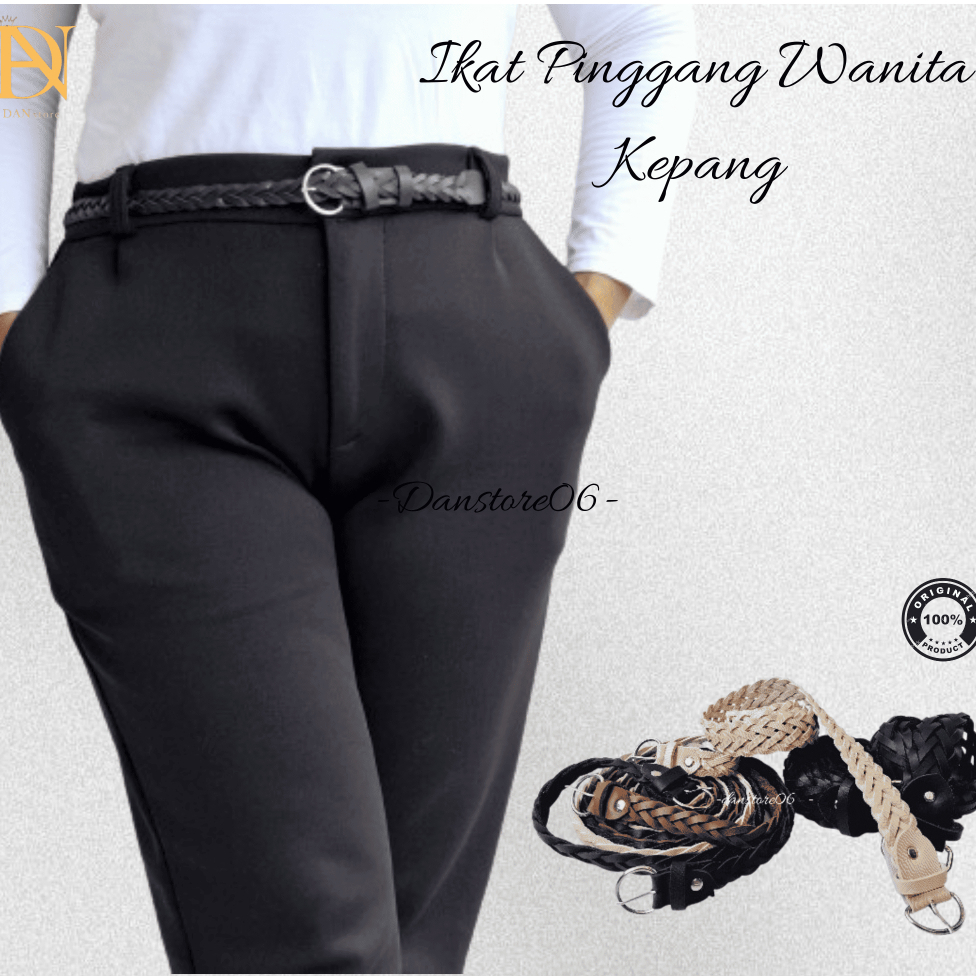 ikat pinggang wanita model kelabang dan model kepang murah / ikat pinggang wanita fashion kepang dan