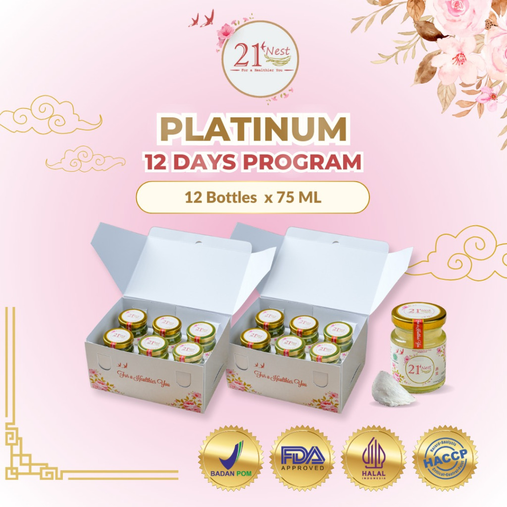 

21Nest Birdnest Minuman Sarang Burung Walet - PLATINUM (12X75ML)