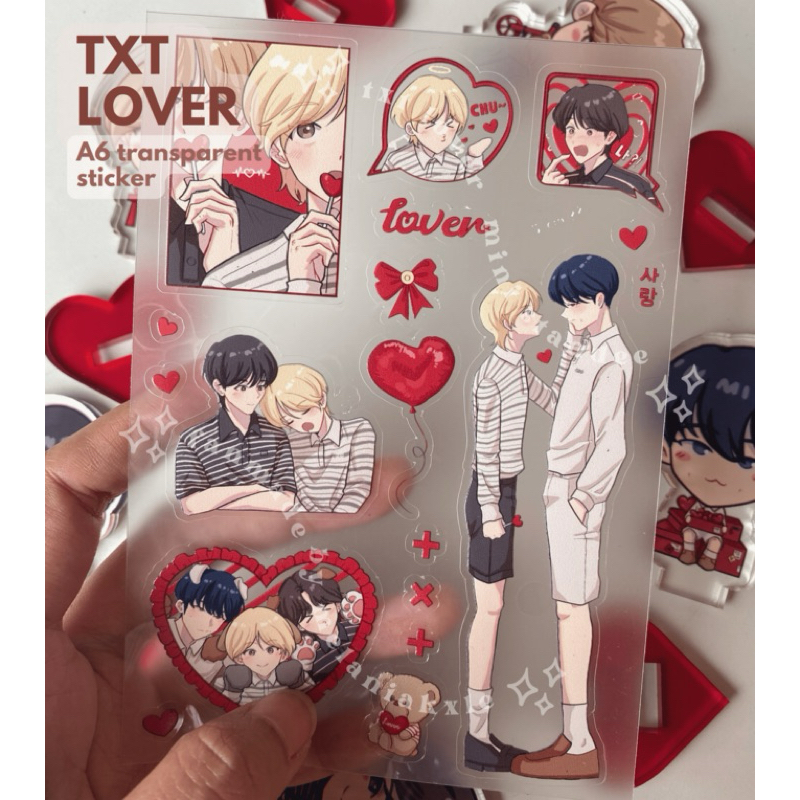 

TXT lover - A6 sticker sheet (allgyu / bamreun / 밤른)