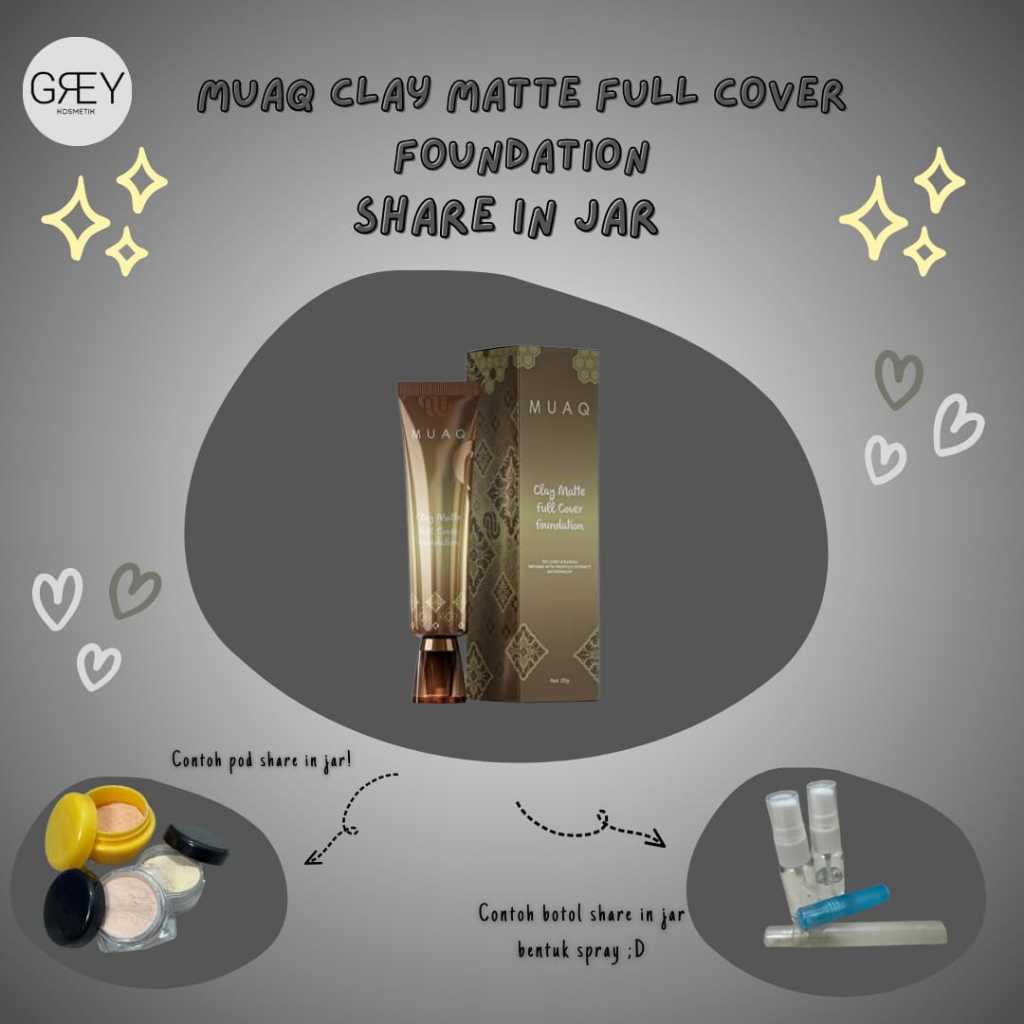 MUAQ Clay Matte Full Cover Foundation