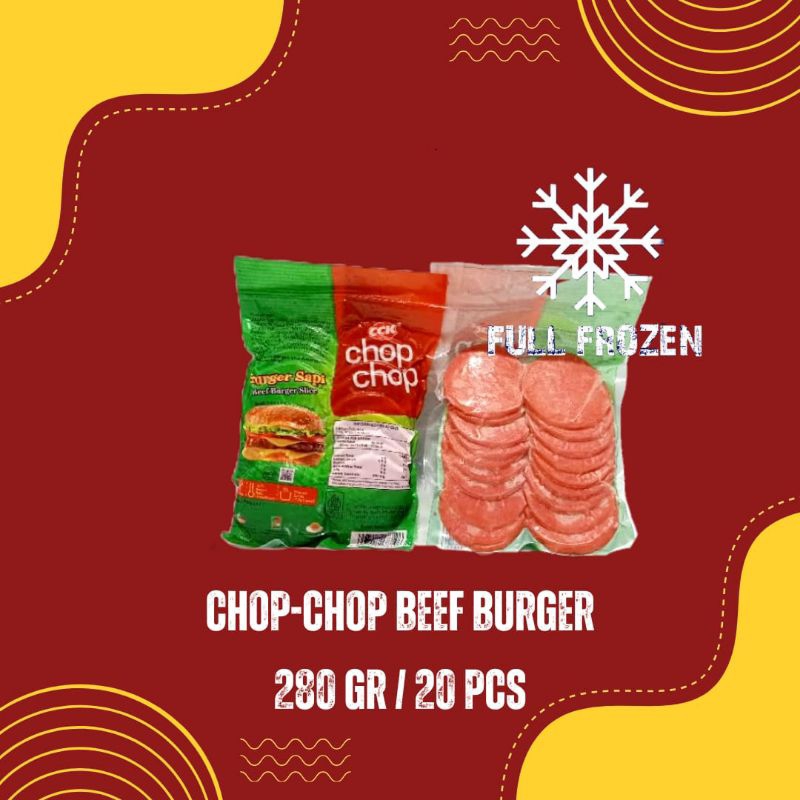 

Beef Burger Chop-Chop 280 GR/20 PCS