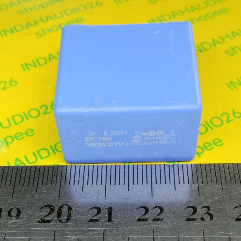 PHILIPS 1U M 250V 28mm mkp 105 250 v 1uf  kapasitor capasitor mkm mkt bukan 400v bukan 275v
size bod