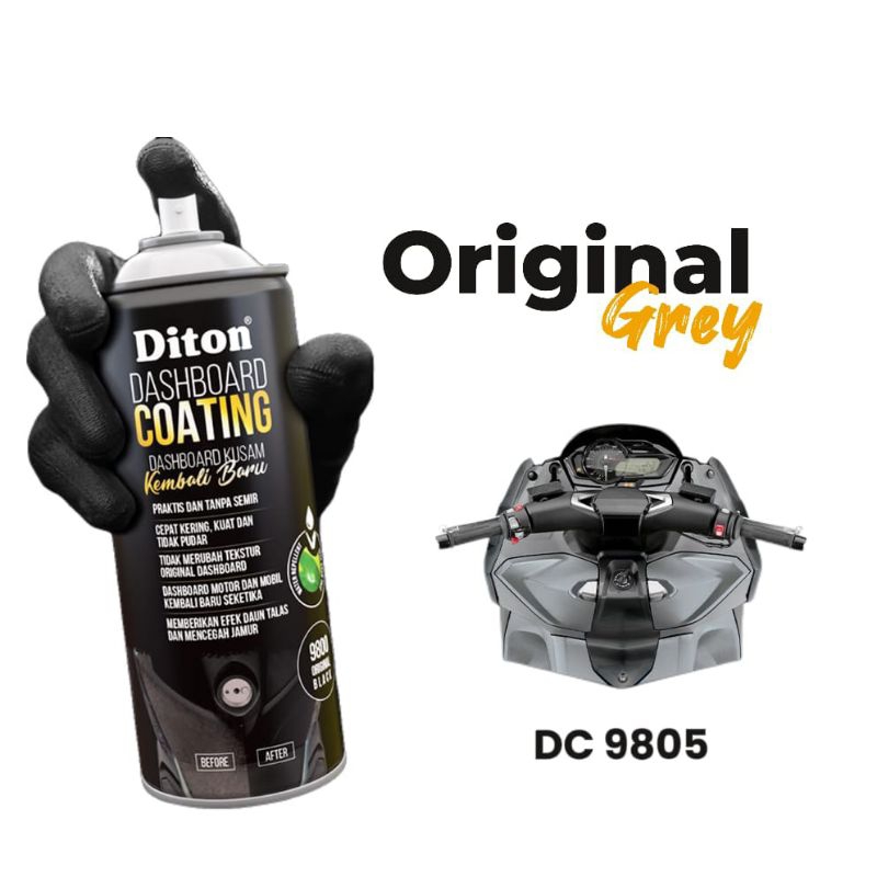 cat spray pilok Diton Dashboard coating original Grey DC9805 dashboard original grey abu dc 9805 400