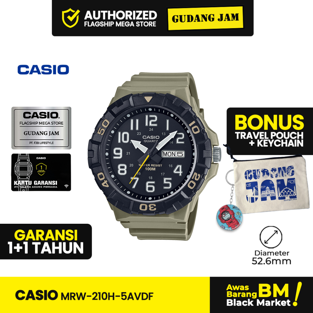 Jam Tangan Casio MRW-210H-5AVDF MRW-210H MRW-210 MRW210H MRW 210H