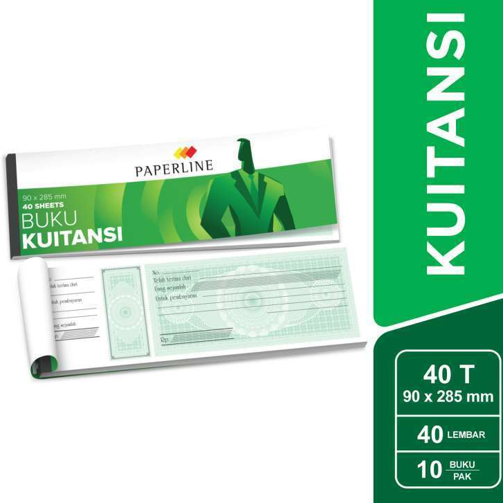 

BUKU KUITANSI PAPERLINE TANGGUNG KT 40 T 1 PACK ISI 10 PCS