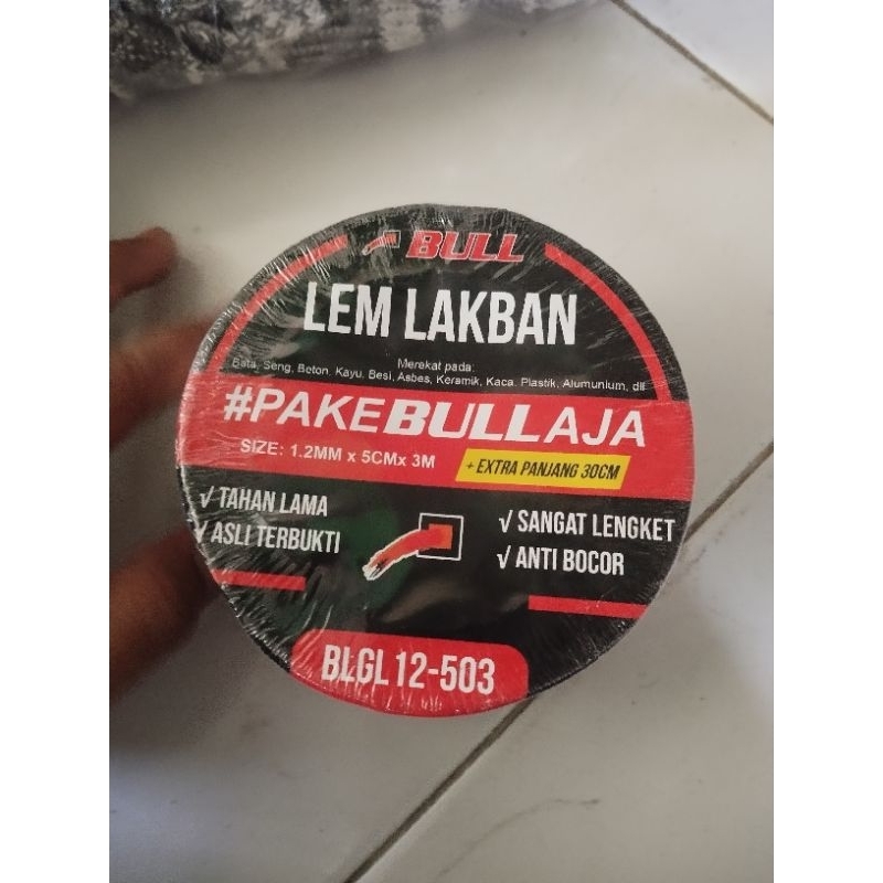 1 pcs lem lakban bull/lem talang/ tambal talang alumunium bull