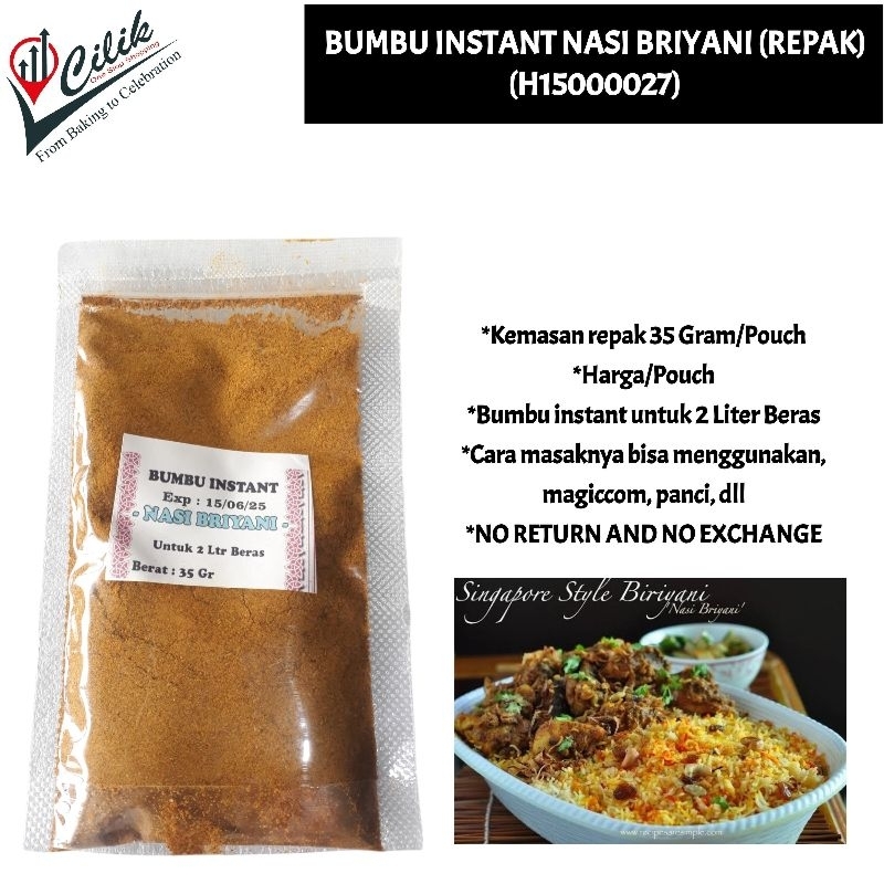 

bumbu masakan dapur instant arabian food nasi kebuli briyani mandhi rice makanan kitchen siap masak