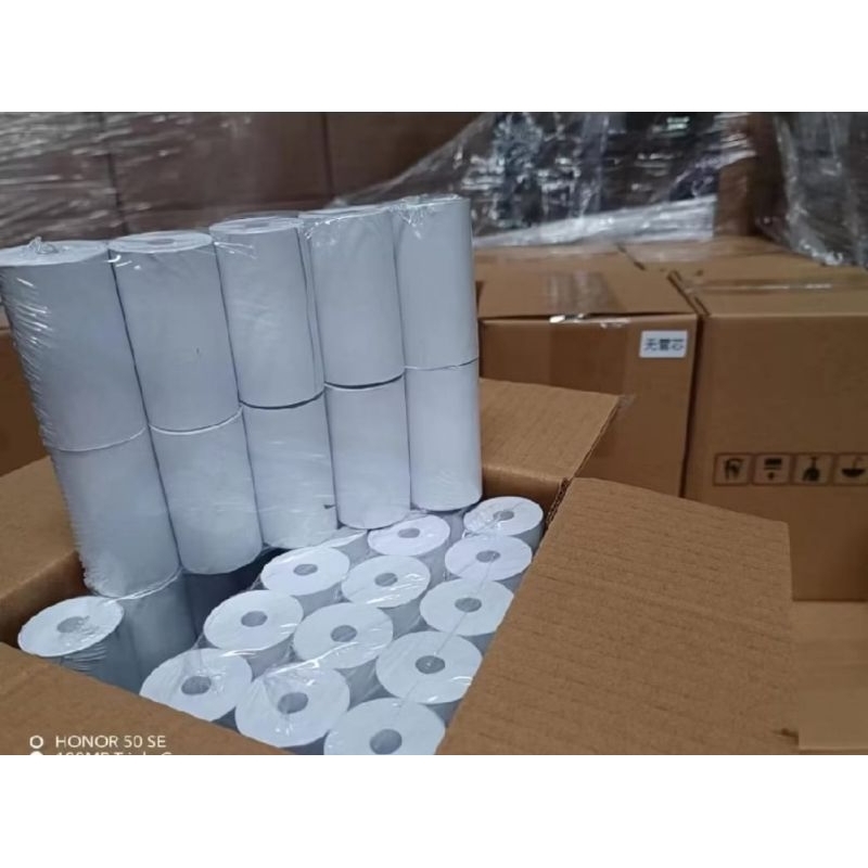 

Kertas thermal termal 57x30 coreless pack