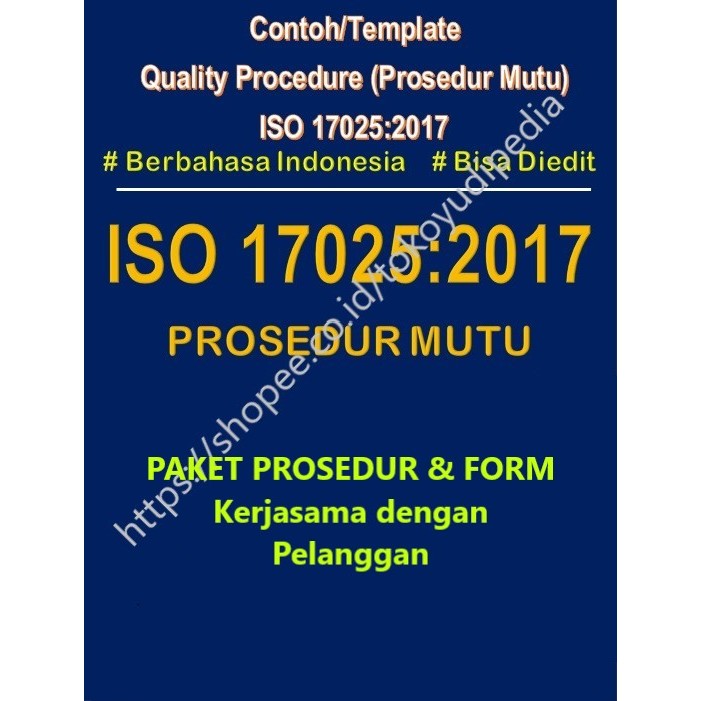 

Softcopy Paket Contoh/Template Prosedur dan Form Kerjasama dengan Pelanggan ISO 17025:2017