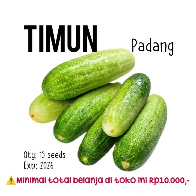 15 biji - benih timun lapap/ timun padang