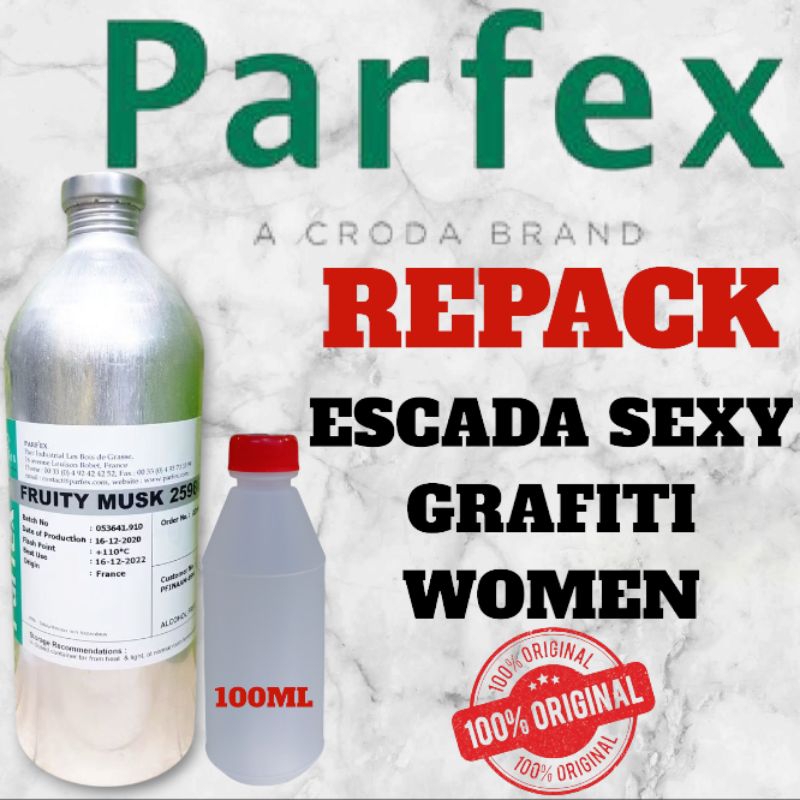 Bibit/Biang Parfum ESCADA SEXY GRAVITY WOMEN Produk PARFEX Original Kemasan Repack 100ml