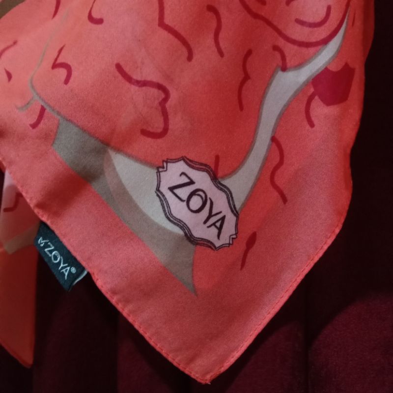 [NEW] Kerudung/Hijab Segi Empat Zoya Motif Original