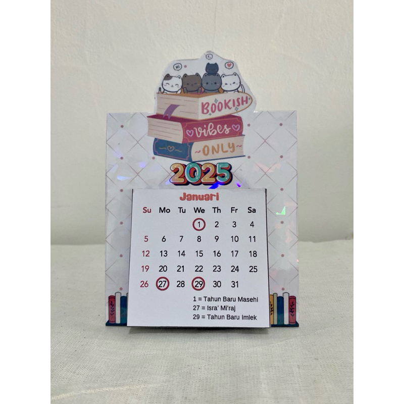

Kalender Meja Mini Book Lover