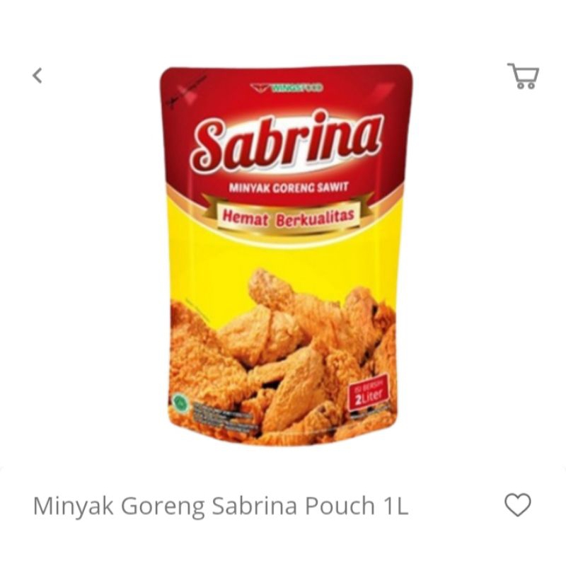 

MINYAK GORENG SABRINA 1L