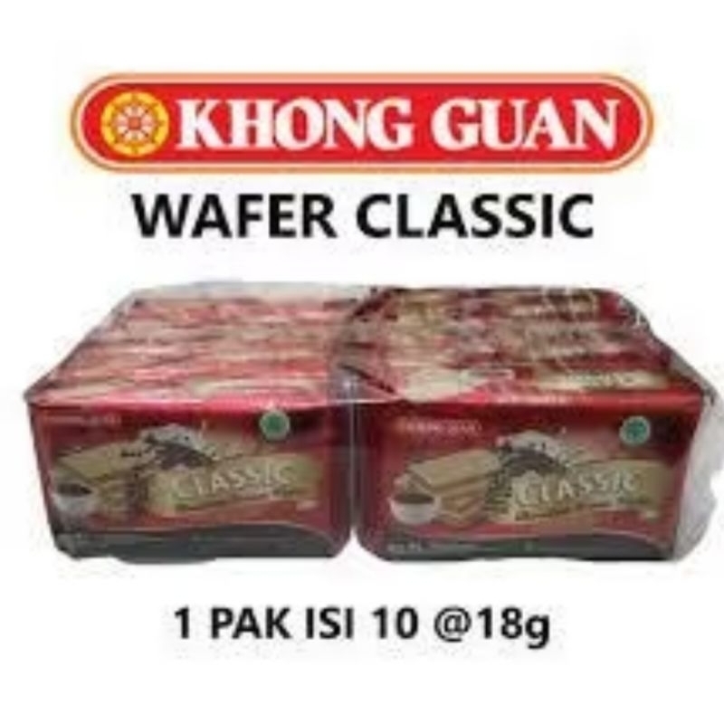 

Khong Guan Wafer Classic 1 Pak isi 10 Pcs @18g