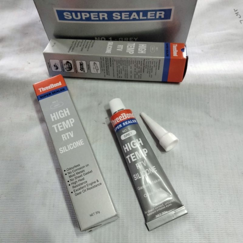 Sealer Sealant Lem Silikon Silicone RTV Tribon Threebond Abu-abu 30gr