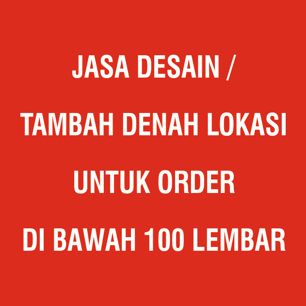 

JASA DESAIN / TAMBAH DENAH LOKASI UNTUK ORDER DI BAWAH 100 LEMBAR