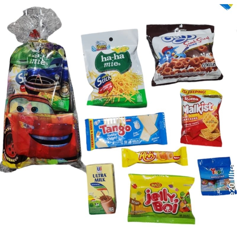 

Paket Snack Ultah 13k/ Souvenir Ulang Tahun