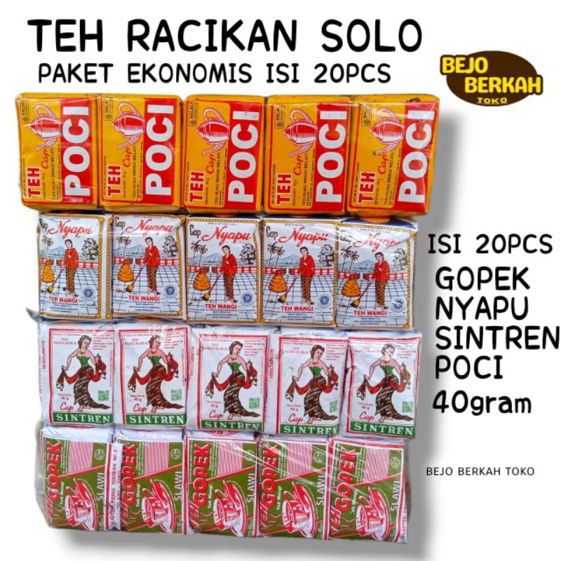 

PAKET EKONOMIS TEH RACIKAN SOLO GOPEK,NYAPU,SINTREN,POCI