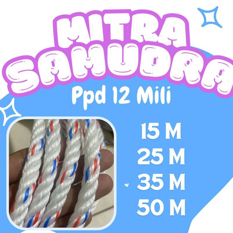 TALI TAMBANG 12MM 50 METER TALI TAMBANG PLASTIK 12 MM TALI TAMBANG 12MM TALI TAMBANG 12MM 100 METER