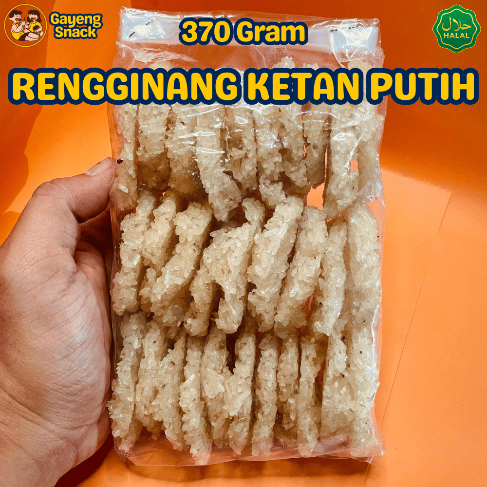 

Rengginang Mentah Ketan Putih Asli - Kerupuk Lorjuk Rengginang Siap Goreng 370gr