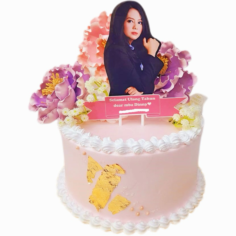 

Cake Pink And Purple Flower