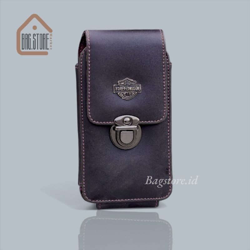 sarung hp punggang harley kulit sintetis