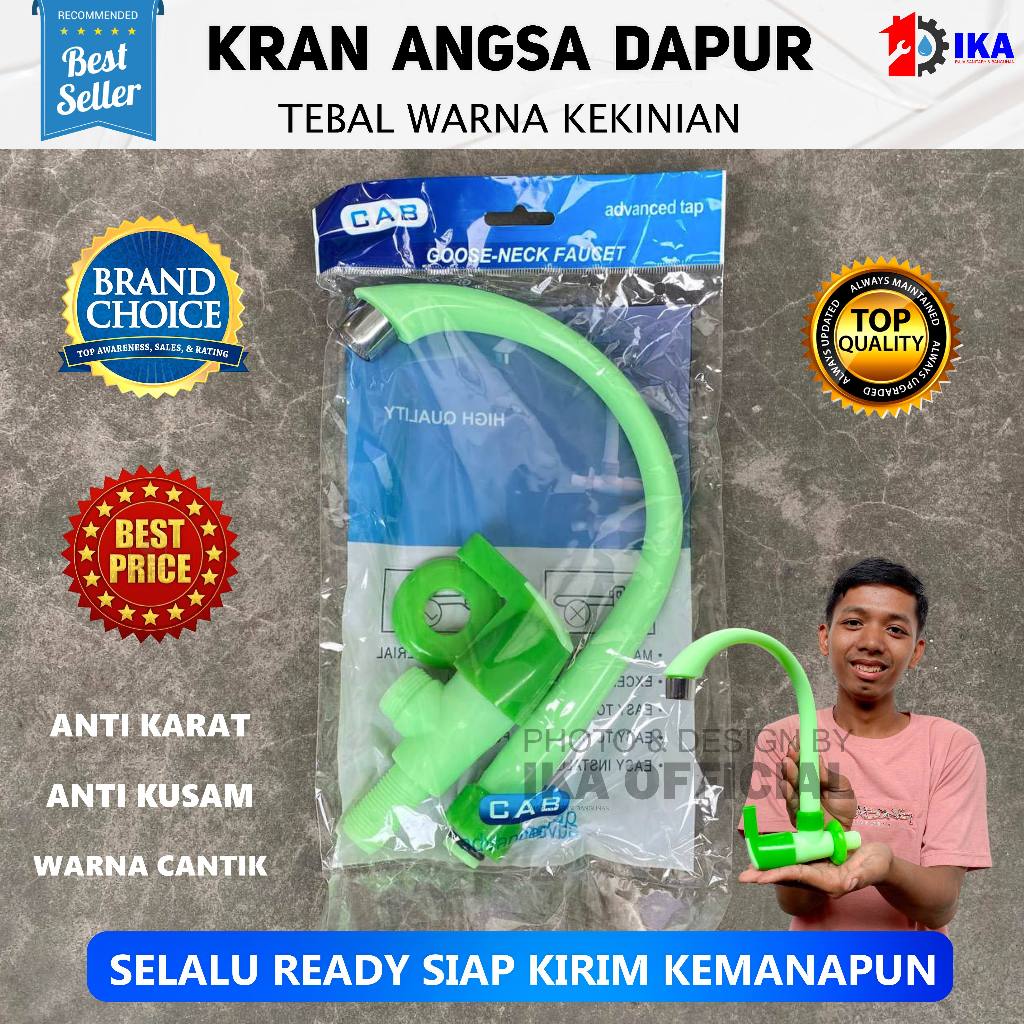 Kran Angsa PVC  / Kran Wastafel Cuci Piring / Keran cuci piring pvc plastik tebal