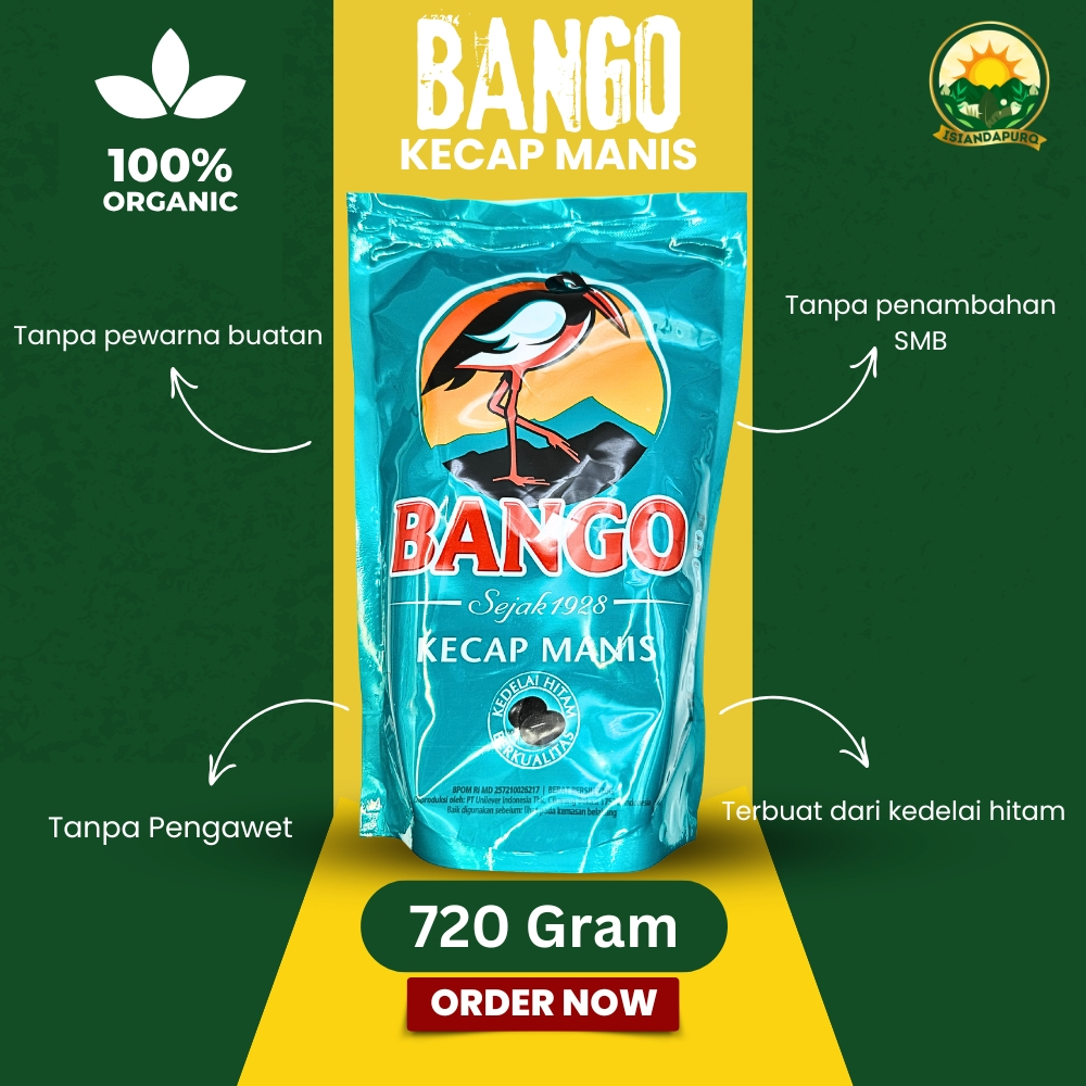 

Bango Kecap Manis Pouch Isi Ulang 720 Gram Ukuran Besar