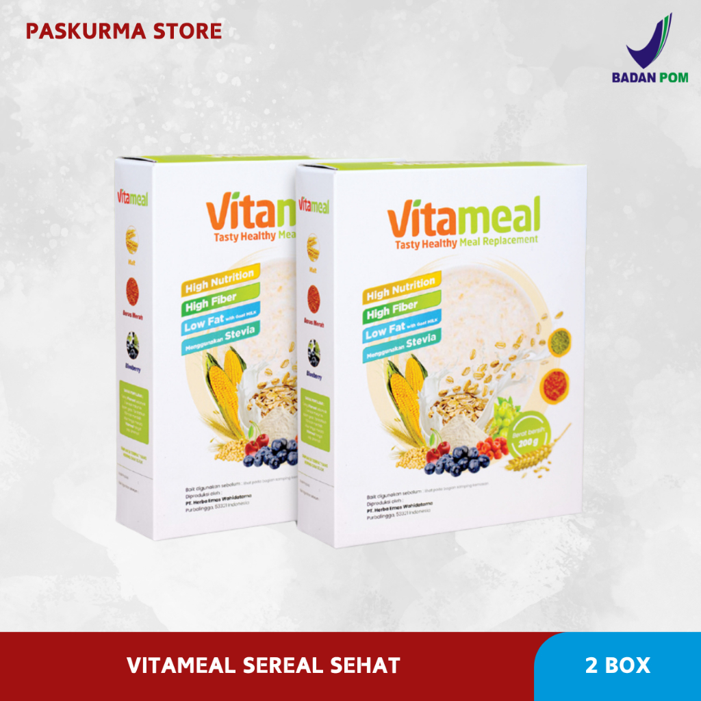 

VITAMEAL PAKET 2 BOX SEREAL HERBAL BANTU ATASI DIABETES