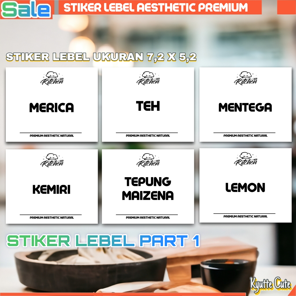 

STIKER LABEL BUMBU PERABOT BOTOL BAHAN RESEP AESTHETIC ANTI AIR WATERPROOF SERBA GUNA MURAH MERIAH 7X5 PART 1