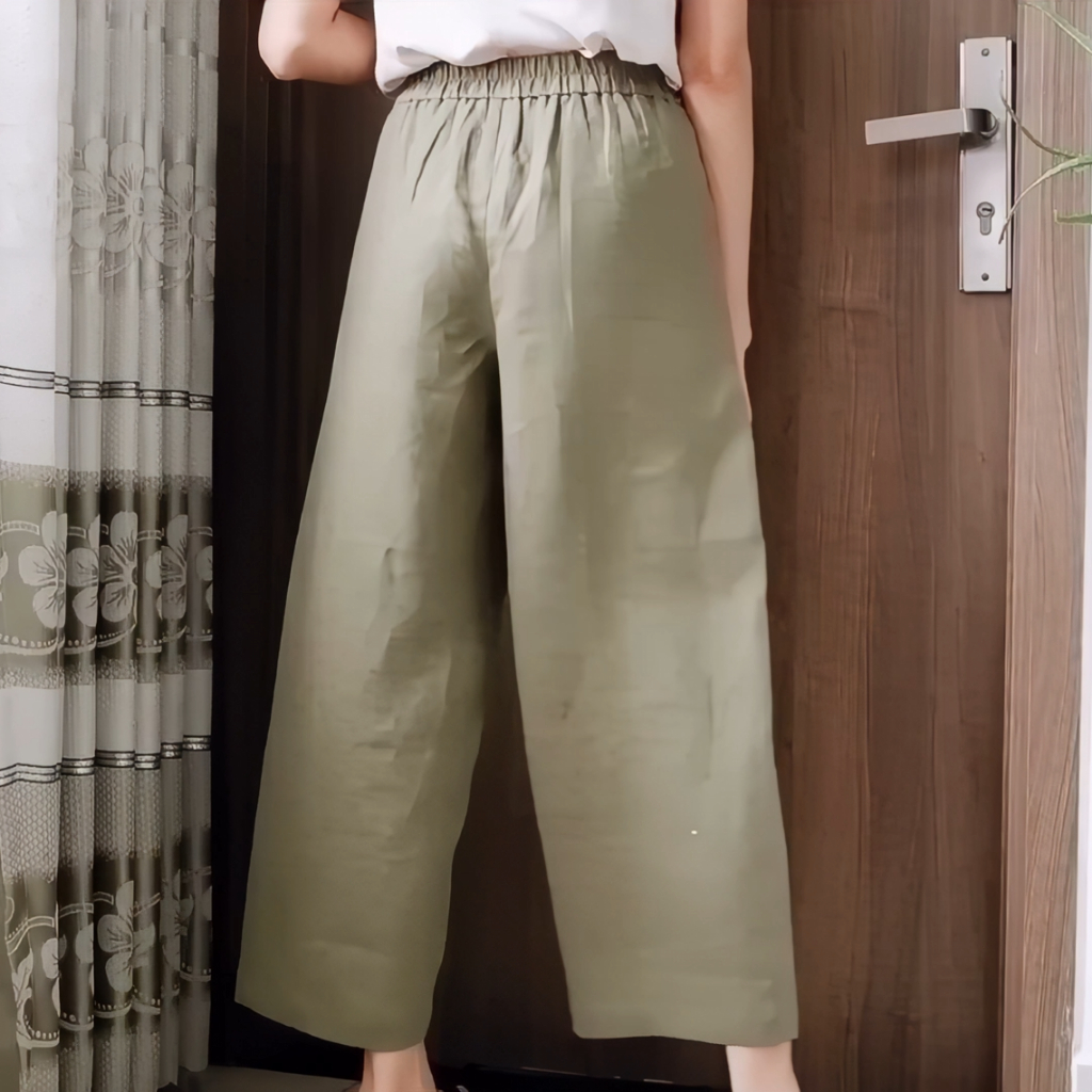 Kulot Celana Kerja Wanita Karina Daily Cullote Highwaist Korean Long Pant Bawahan Santai Kekinian