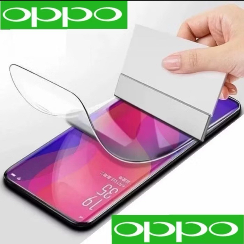 Anti Gores Hydrogel Oppo R827T R833T R831s R831T R819 R17 R17 Pro Full Cover Depan Belakang Clear Bl