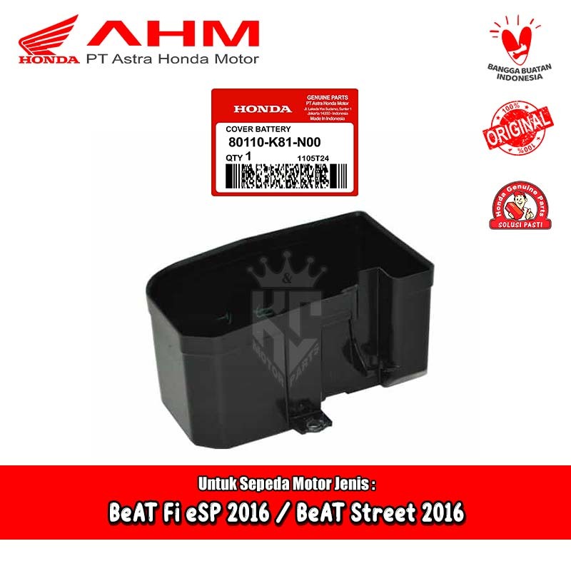 Cover Box Tutup Aki Baterai Honda BeAT ECO Street Fi 2016 AHM 80110-K81-N00