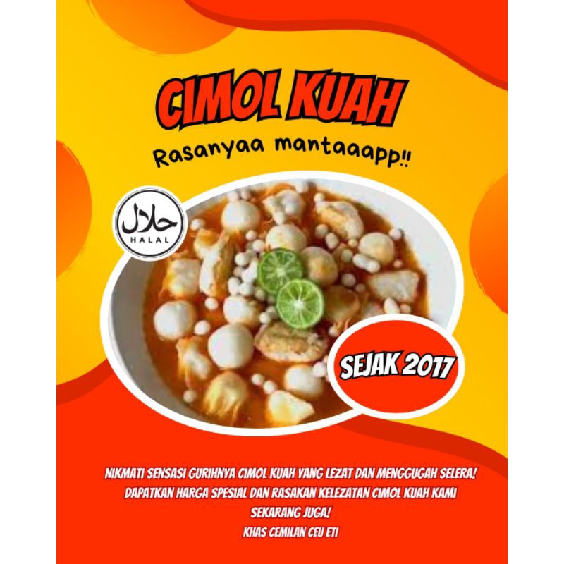 

Cimol Kuah Pedas Khas Ceu Eti