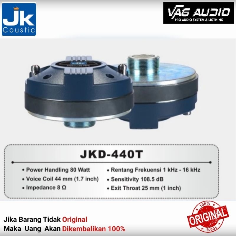 DRIVER TWETER JK COUSTIC JKD-440T