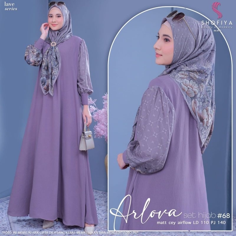 ARLOVA SET DRESS + HIJAB BY SHOFIYA BEAUTY OF MODESTY