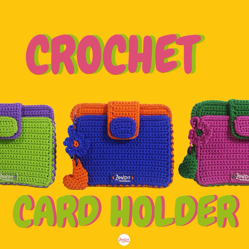Card Holder Crochet | Card Holder Rajut  | Dompet Unik | Dompet Wanita | Dompet Tipis | Dompet Tipis