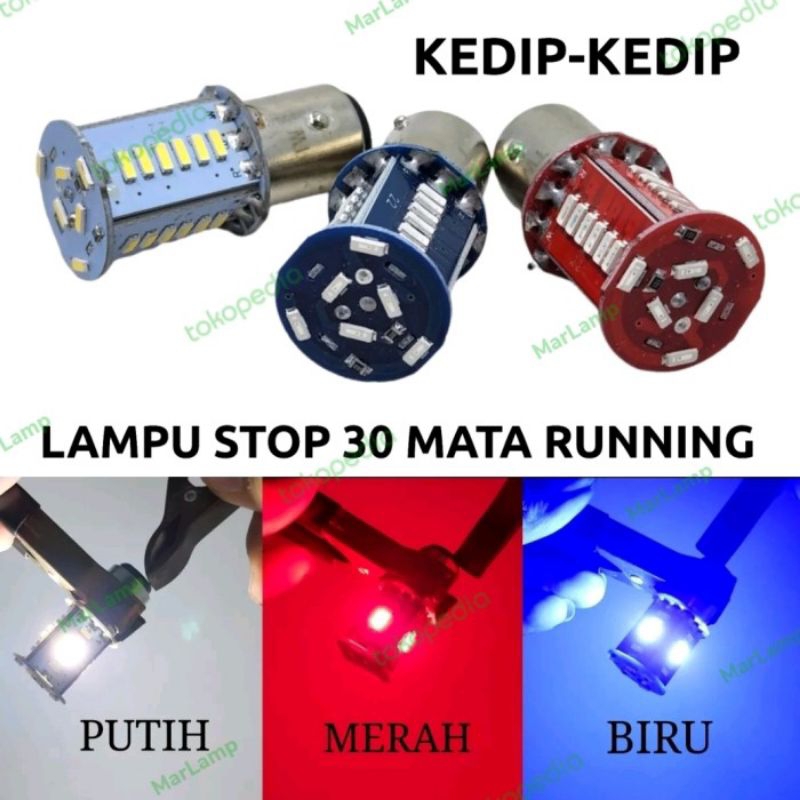 lampu rem stop led motor mobil 12volt lampu rem kedip kedip