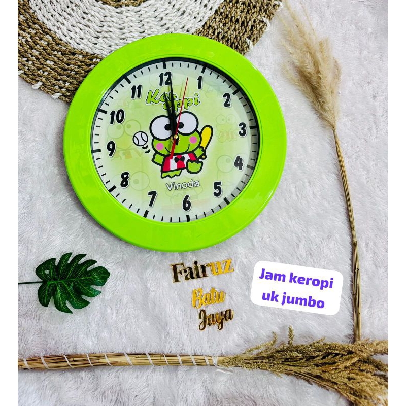 jam dinding karakter jumbo / jam kaligrafi / jam tembok